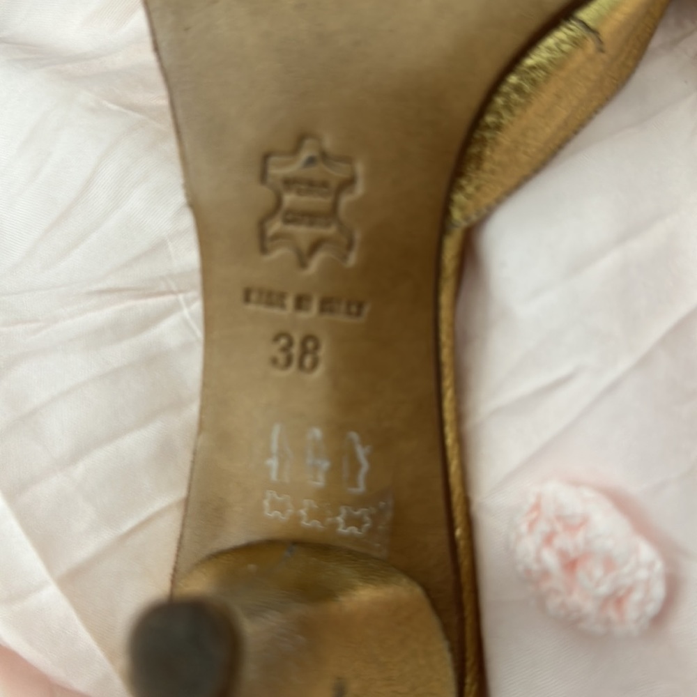Gold Migliorini Heels - Picture 7 of 7